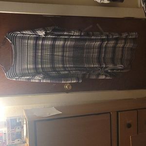 Lane Bryant, maxi dress, gray and purple striped, size 22/24